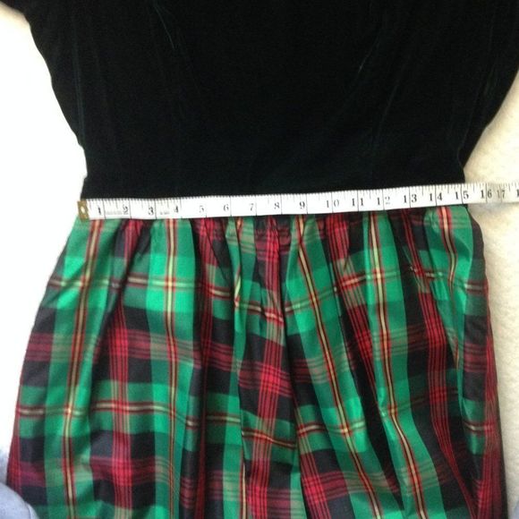 Vintage Long Lanz Originals Holiday Dress 14 Rare Find 80s-90s Era (Note) - Picture 10 of 12